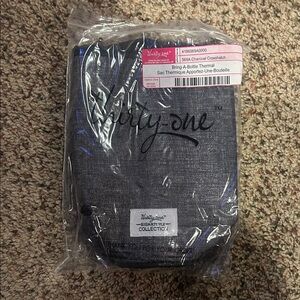 thirty-one Charcoal Crosshatch Charcoal Bottle Pouch